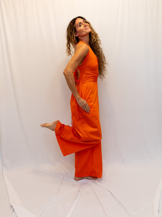 Size Adjustable Tangerine Romper