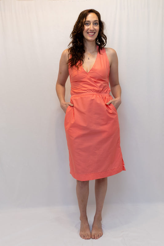 Size Adjustable Coral Dress