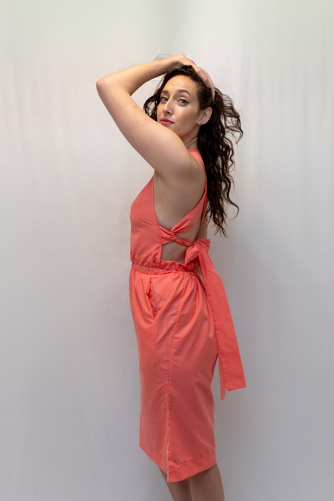 Size Adjustable Coral Dress