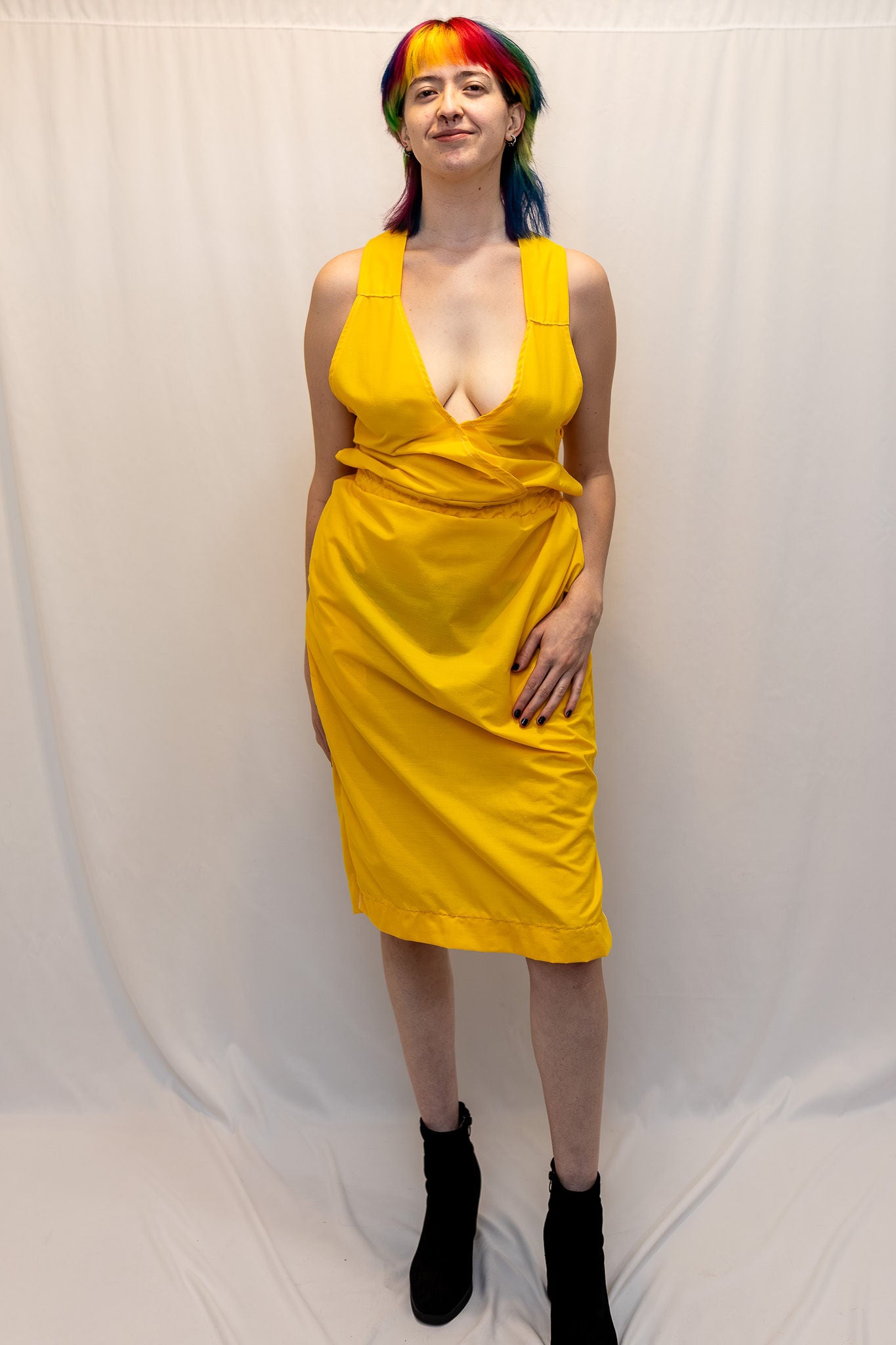 Size Adjustable Sunflower Yellow Dress