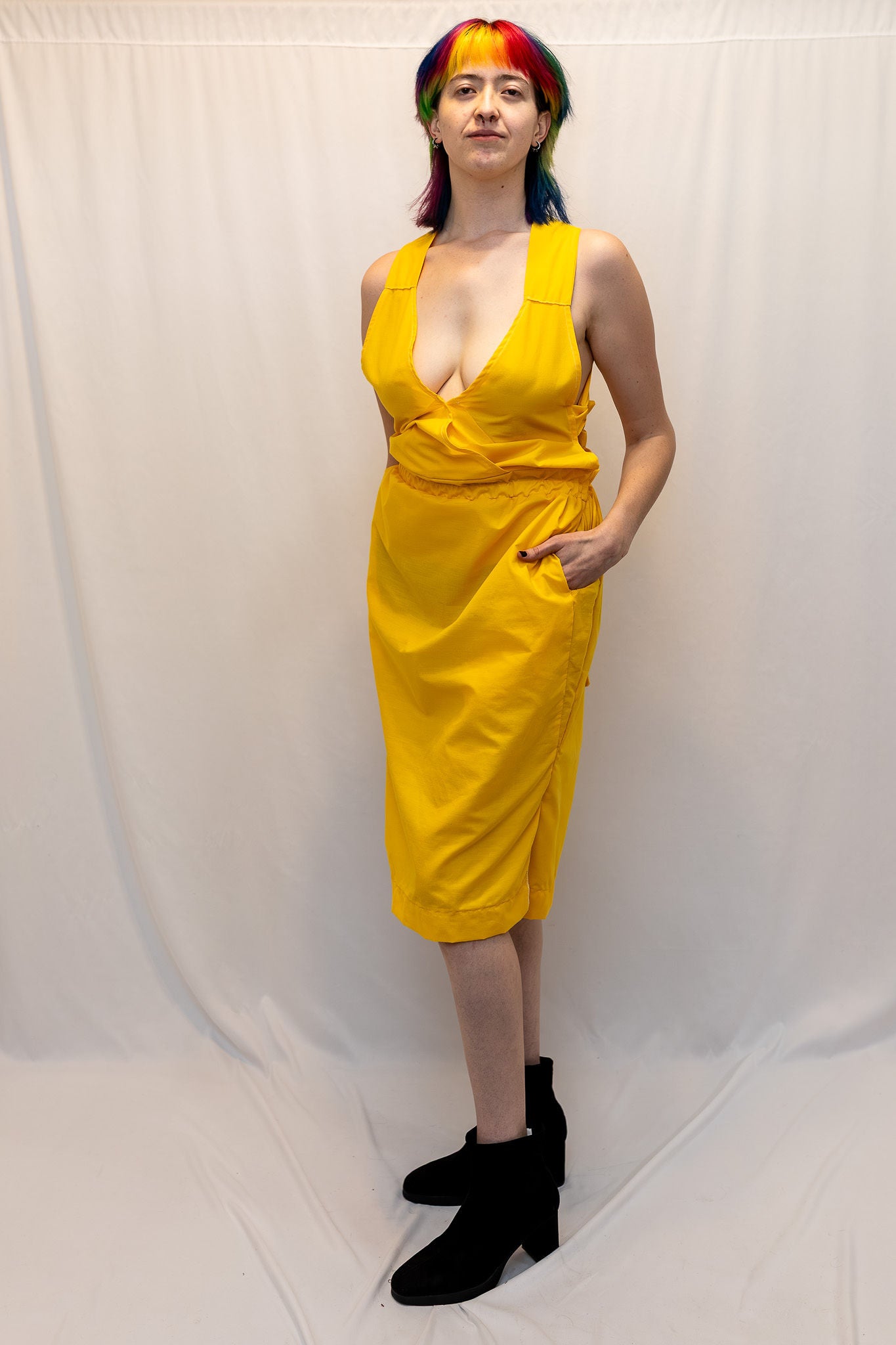 Size Adjustable Sunflower Yellow Dress