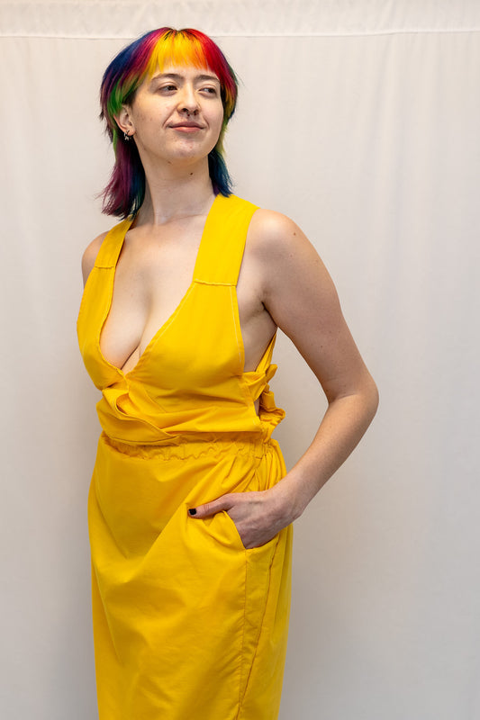 Size Adjustable Sunflower Yellow Dress