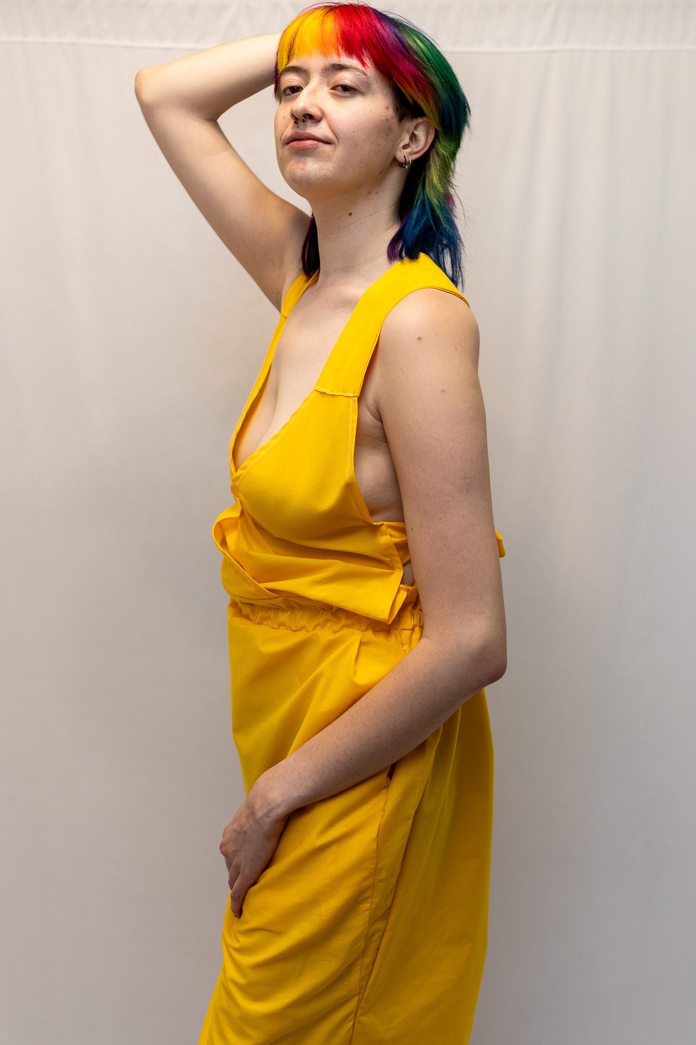 Size Adjustable Sunflower Yellow Dress