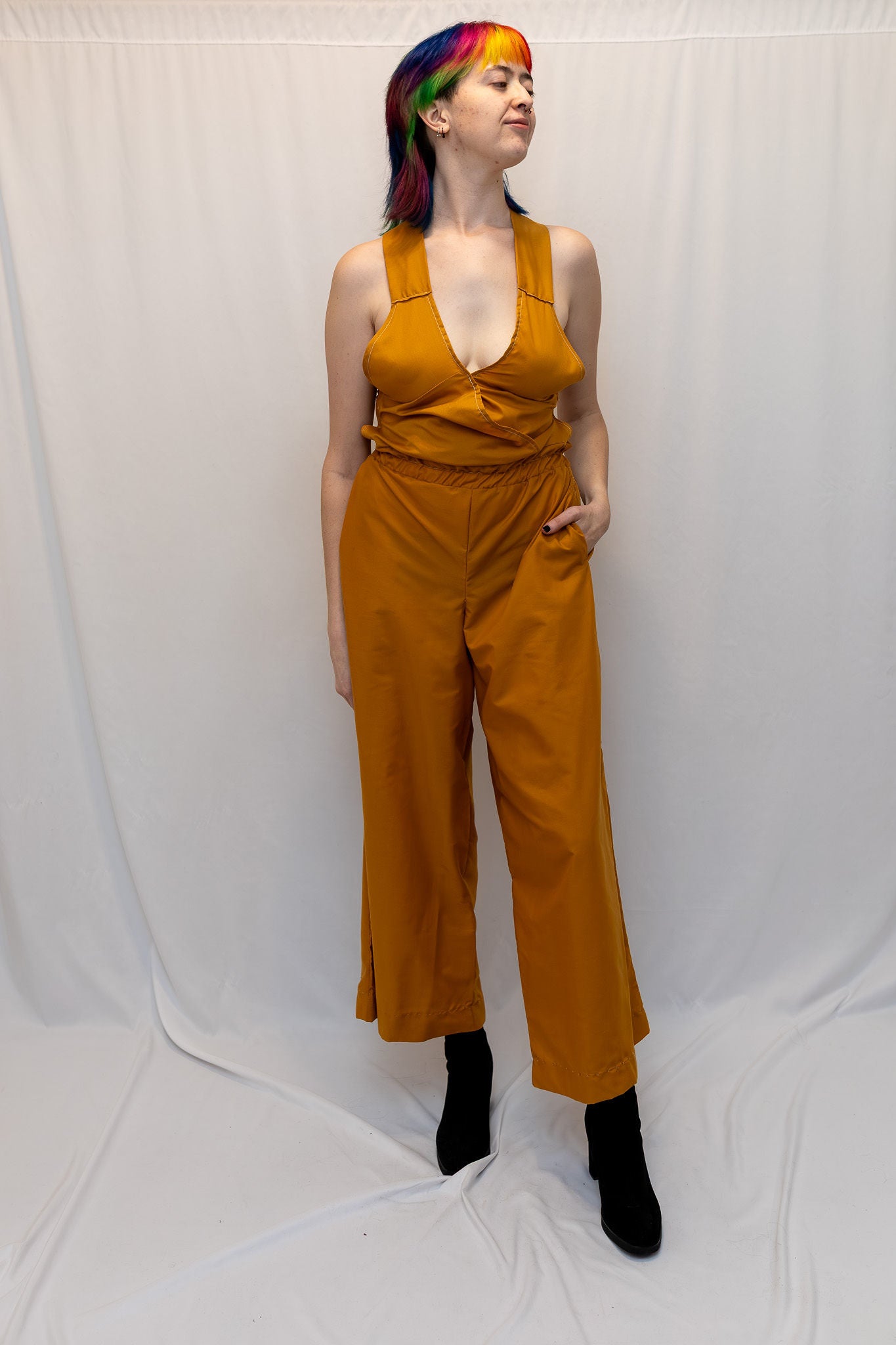 Size Adjustable Golden Romper