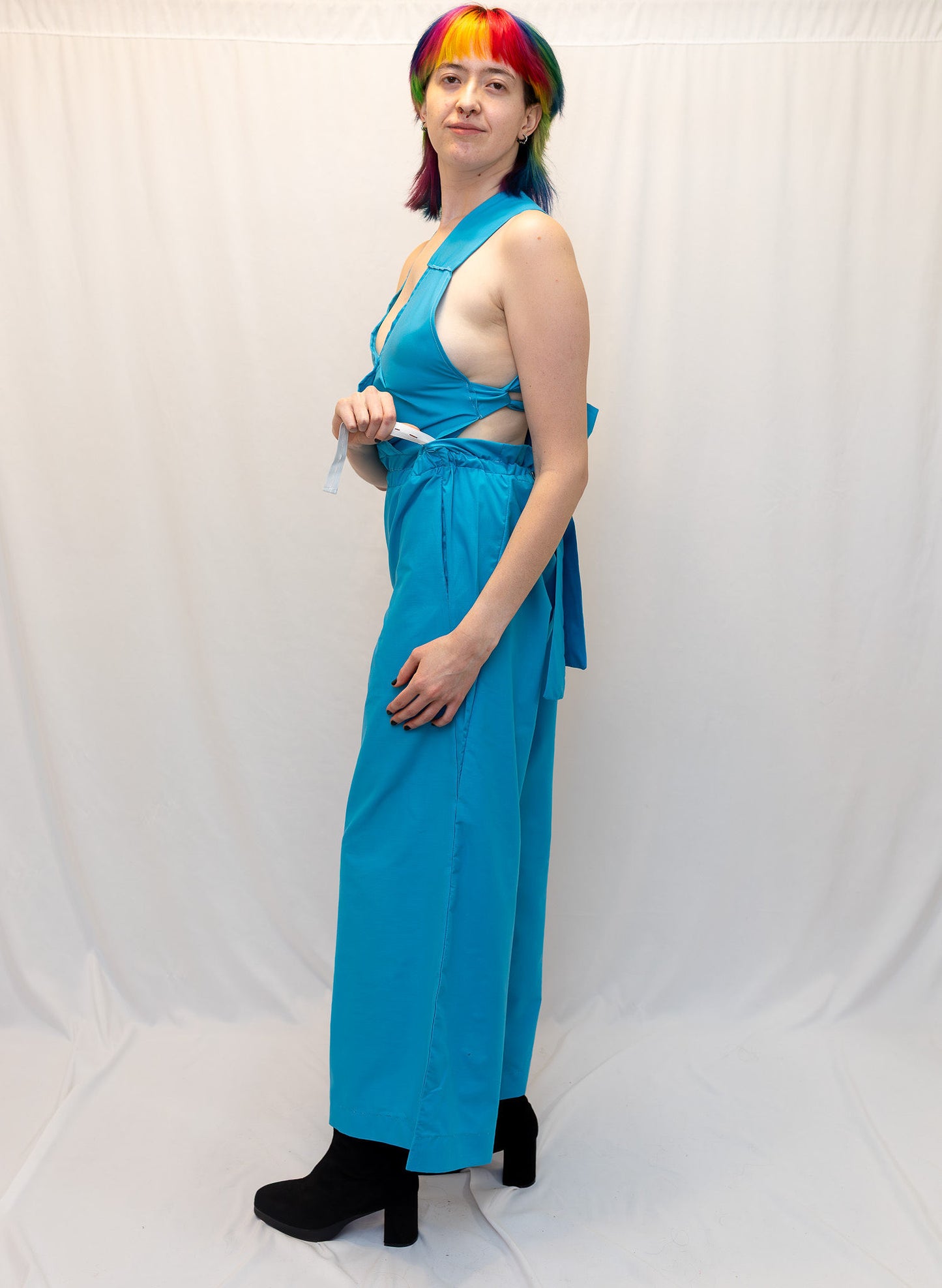 Size Adjustable Turquoise Romper