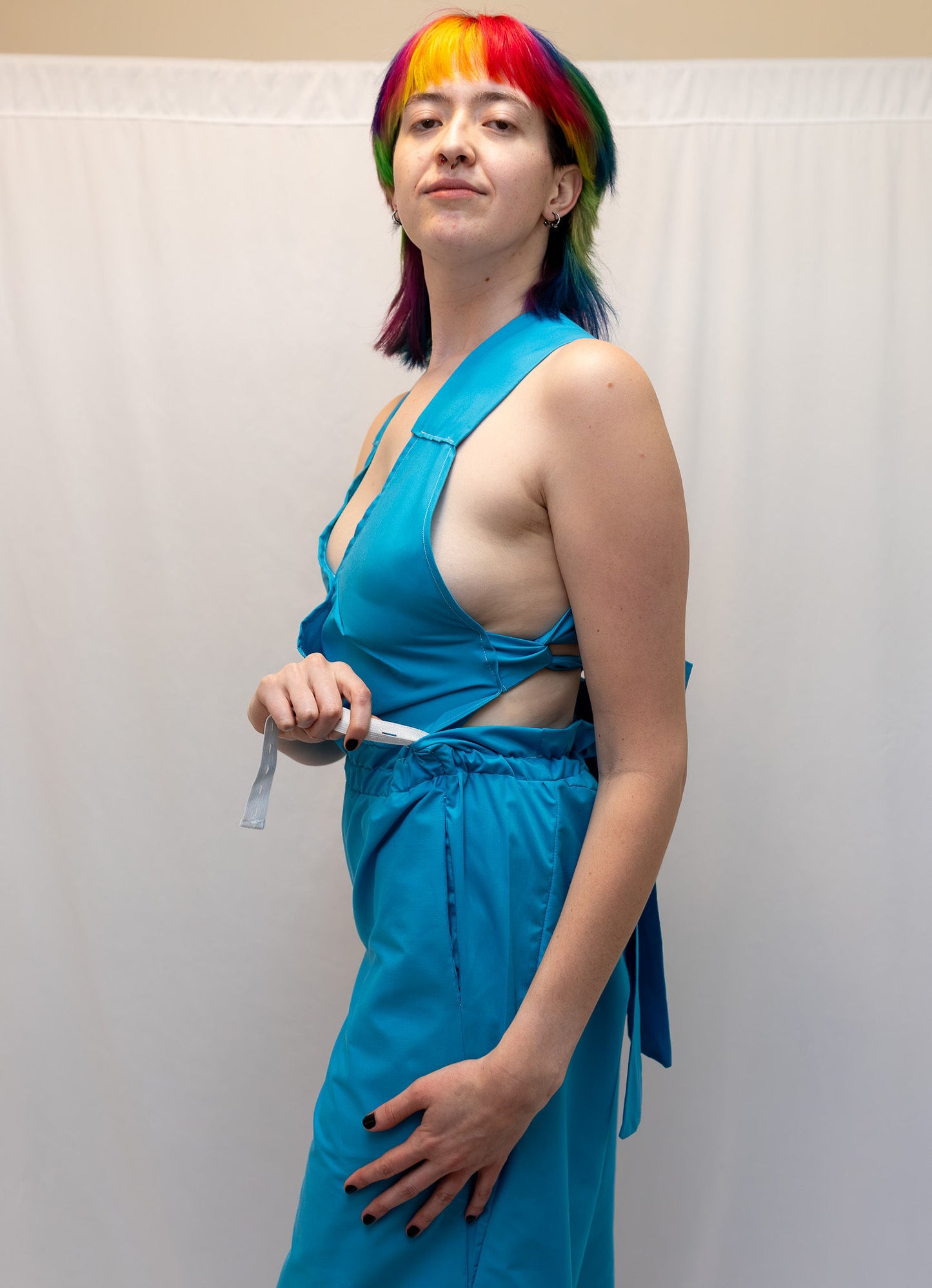 Size Adjustable Turquoise Romper