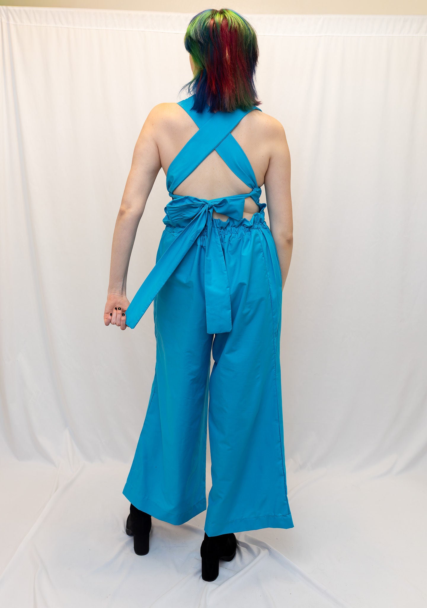 Size Adjustable Turquoise Romper