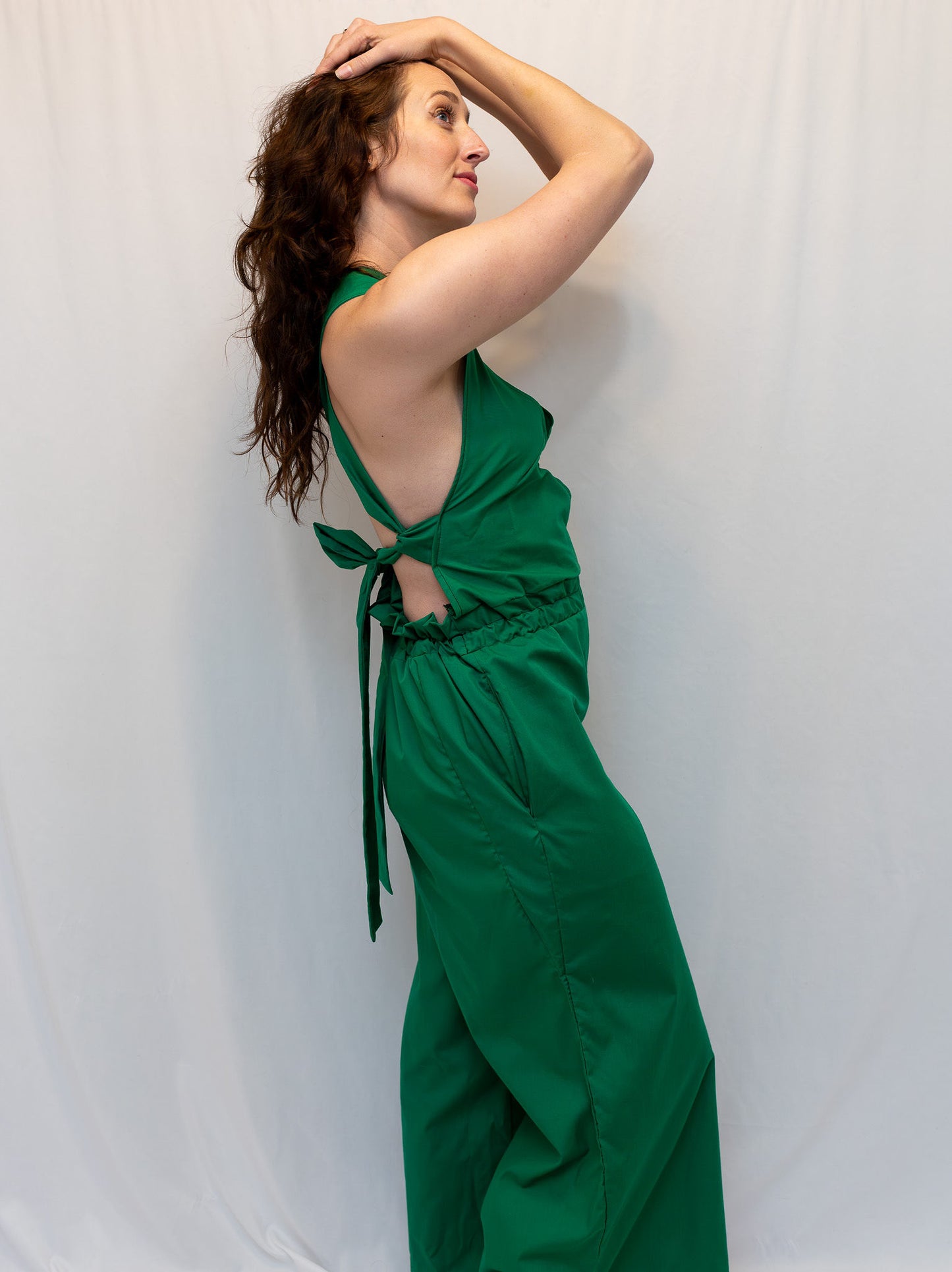 Size Adjustable Kelly Green Romper