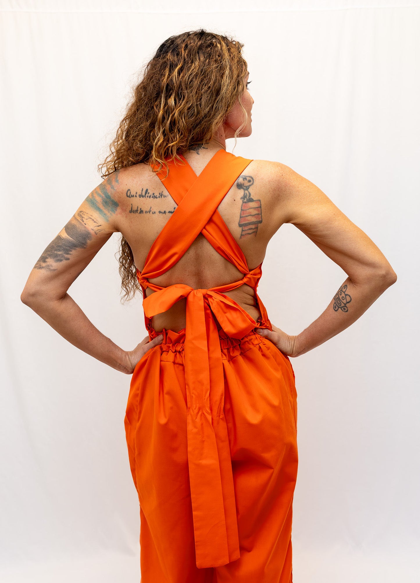 Size Adjustable Tangerine Romper