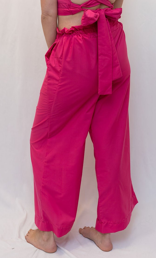 Size Adjustable Fuschia Palazzo Pants