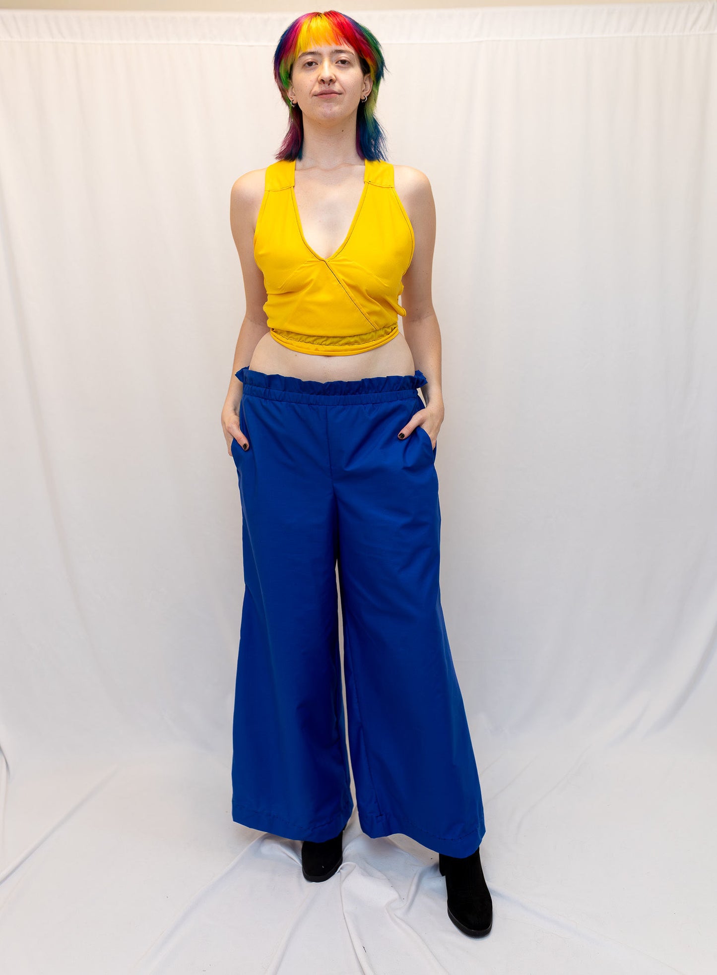 Size Adjustable Sunflower Yellow Crossback Top