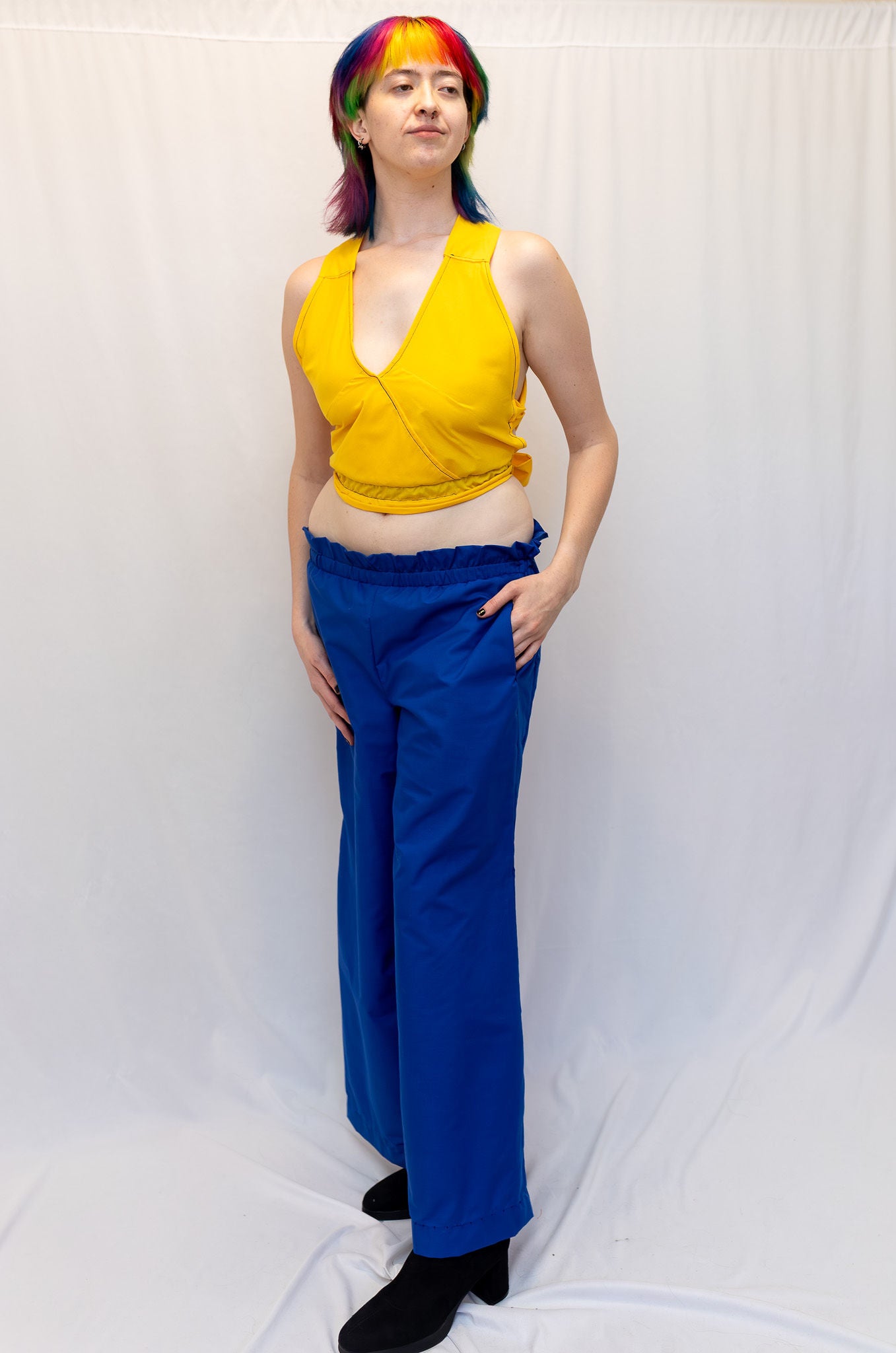Size Adjustable Sunflower Yellow Crossback Top