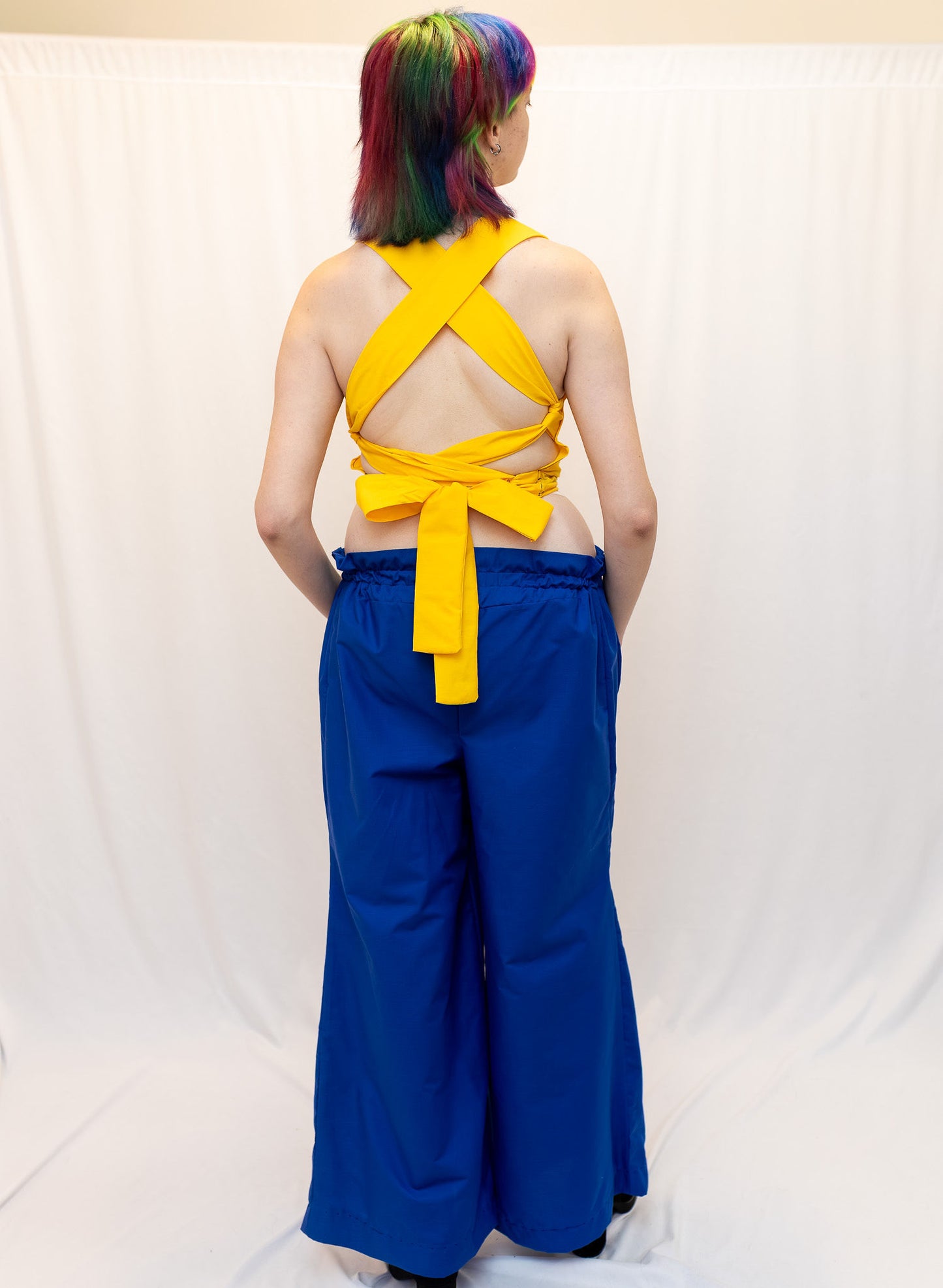 Size Adjustable Sunflower Yellow Crossback Top