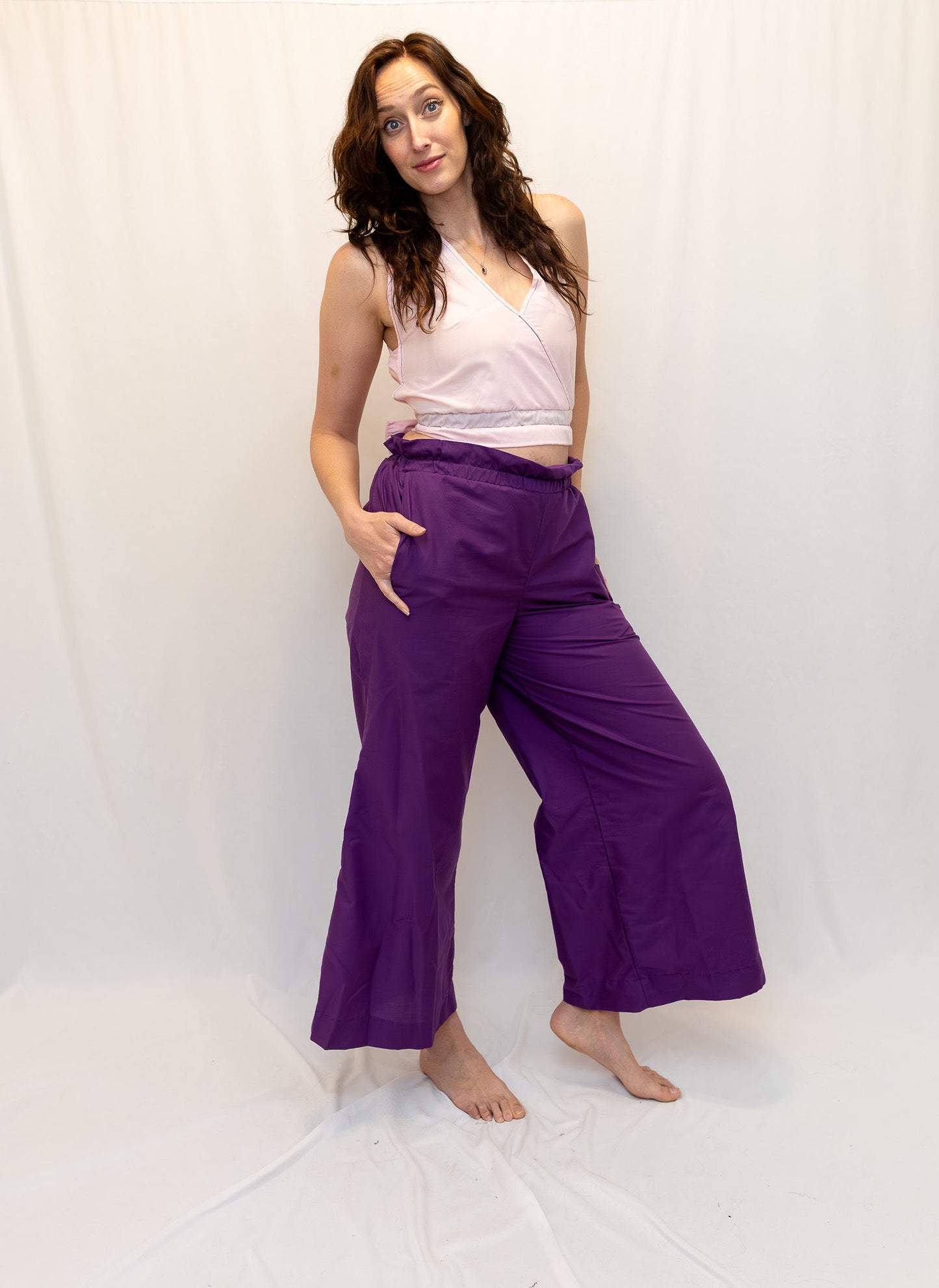Size Adjustable Pink Crossback Top