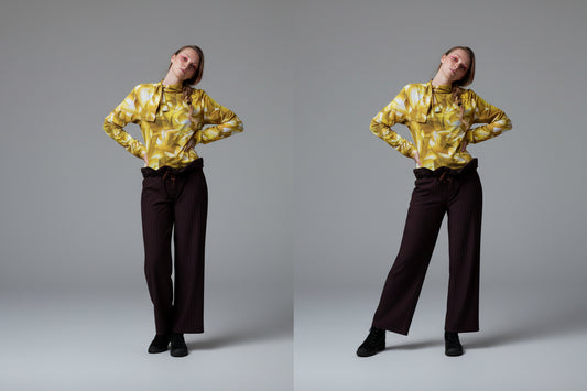 Size Adjustable Yellow Ascot Shirt