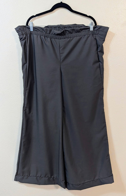 Size Adjustable Slate Gray Palazzo Pants